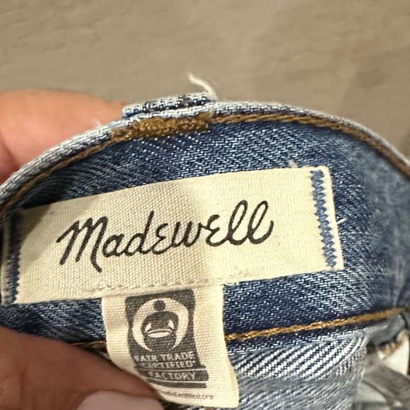 Madewell Frayed Hem Denim Mini Skirt - Picture 4 of 6